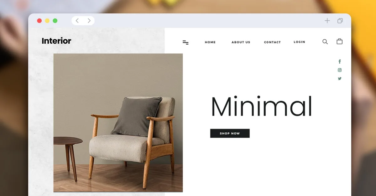 Web Design Trend minimalist design