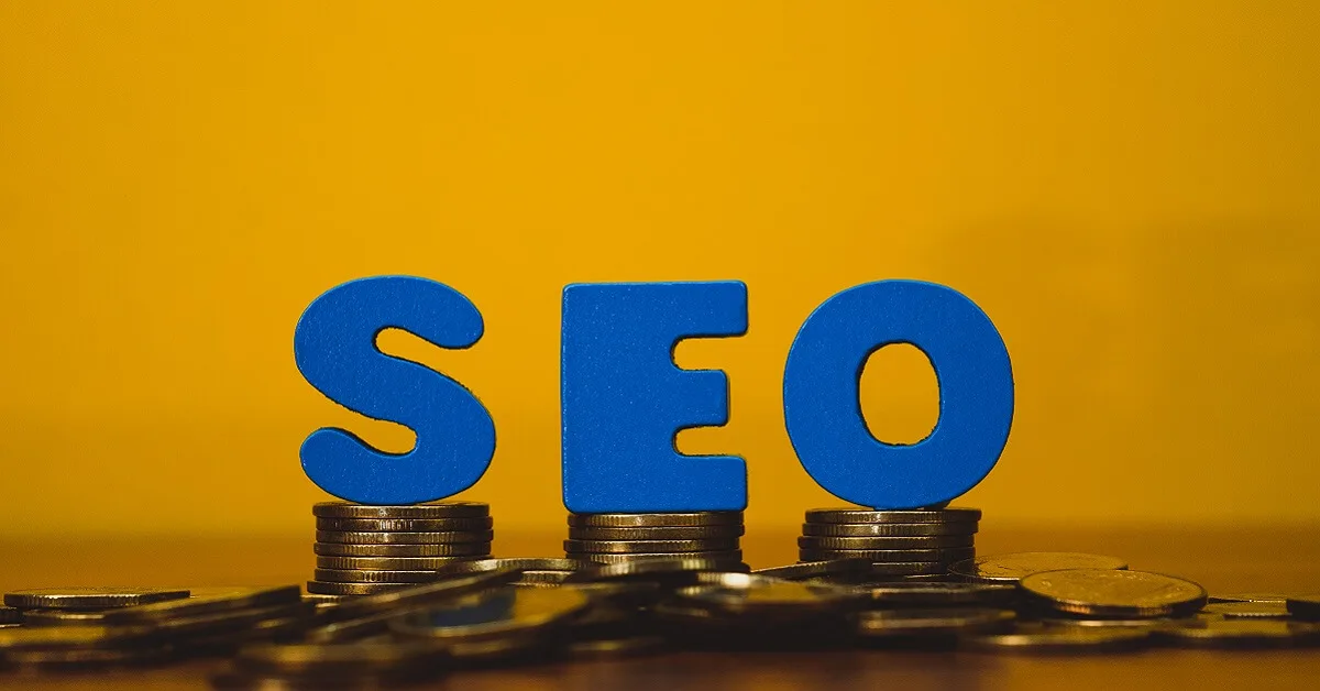 SEO text alphabet for Search Engine Optimization concept and coi