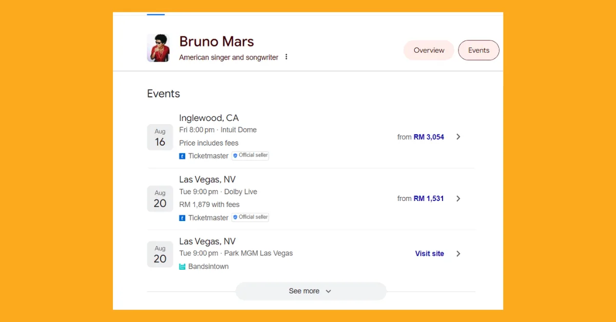 Event Schema Markup