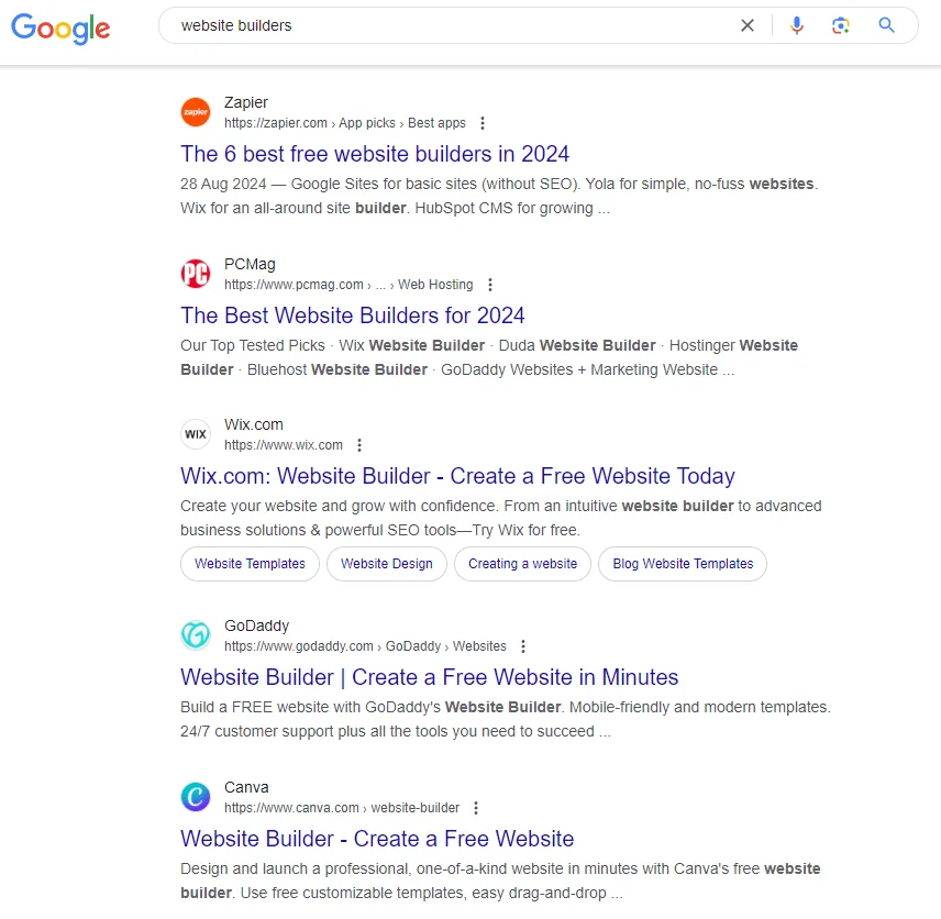 How do I change the website description on Google Search for WordPress