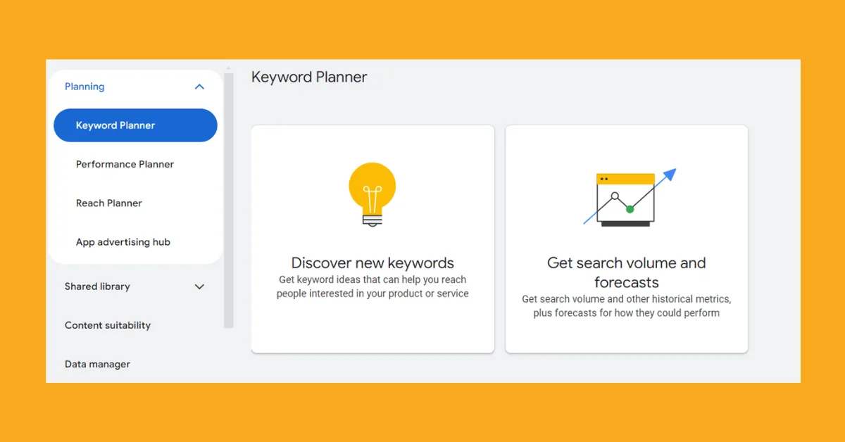 How to add to Negative Keywords List Step 1