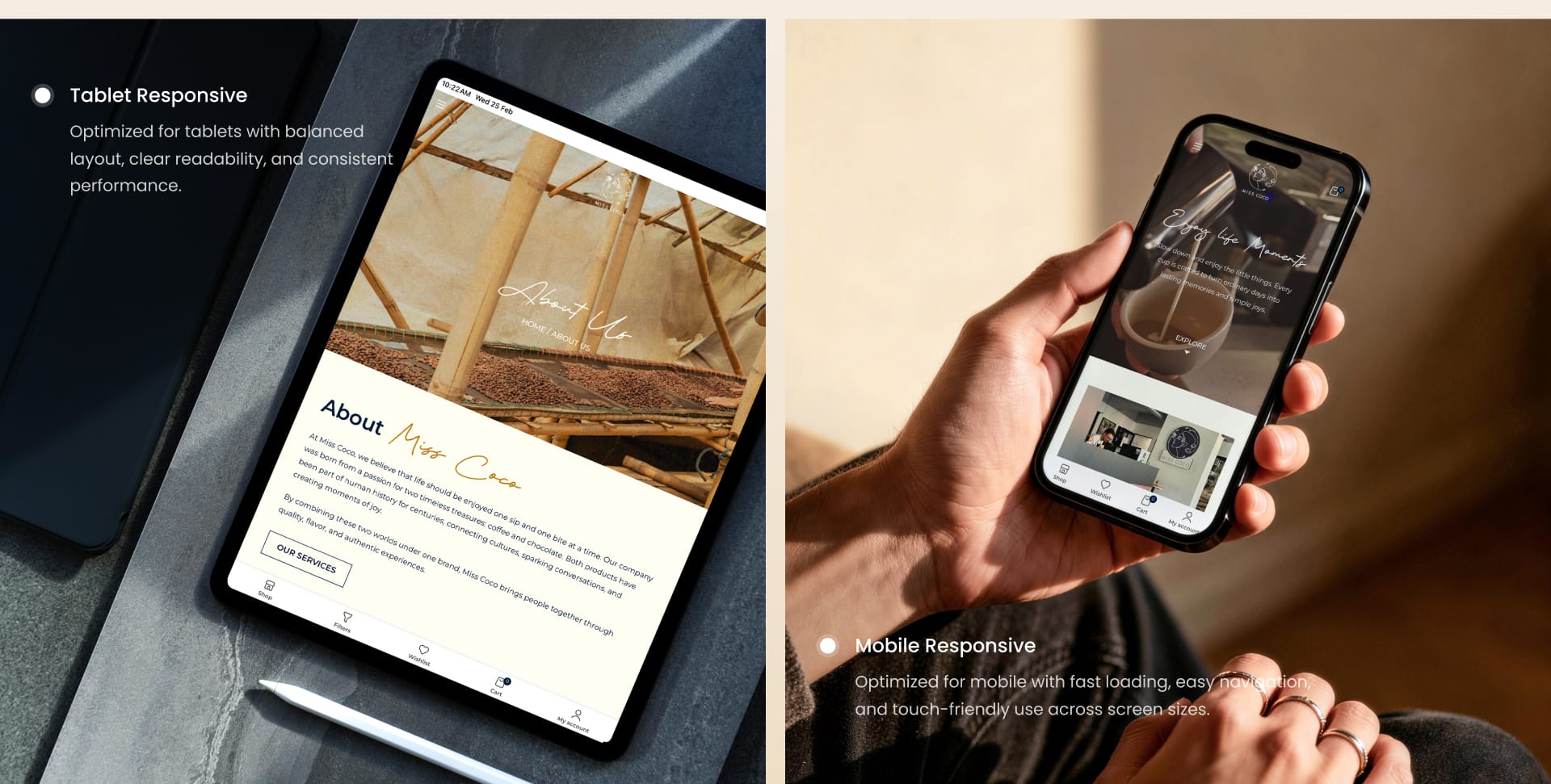 miss coco interactive device responsive 1