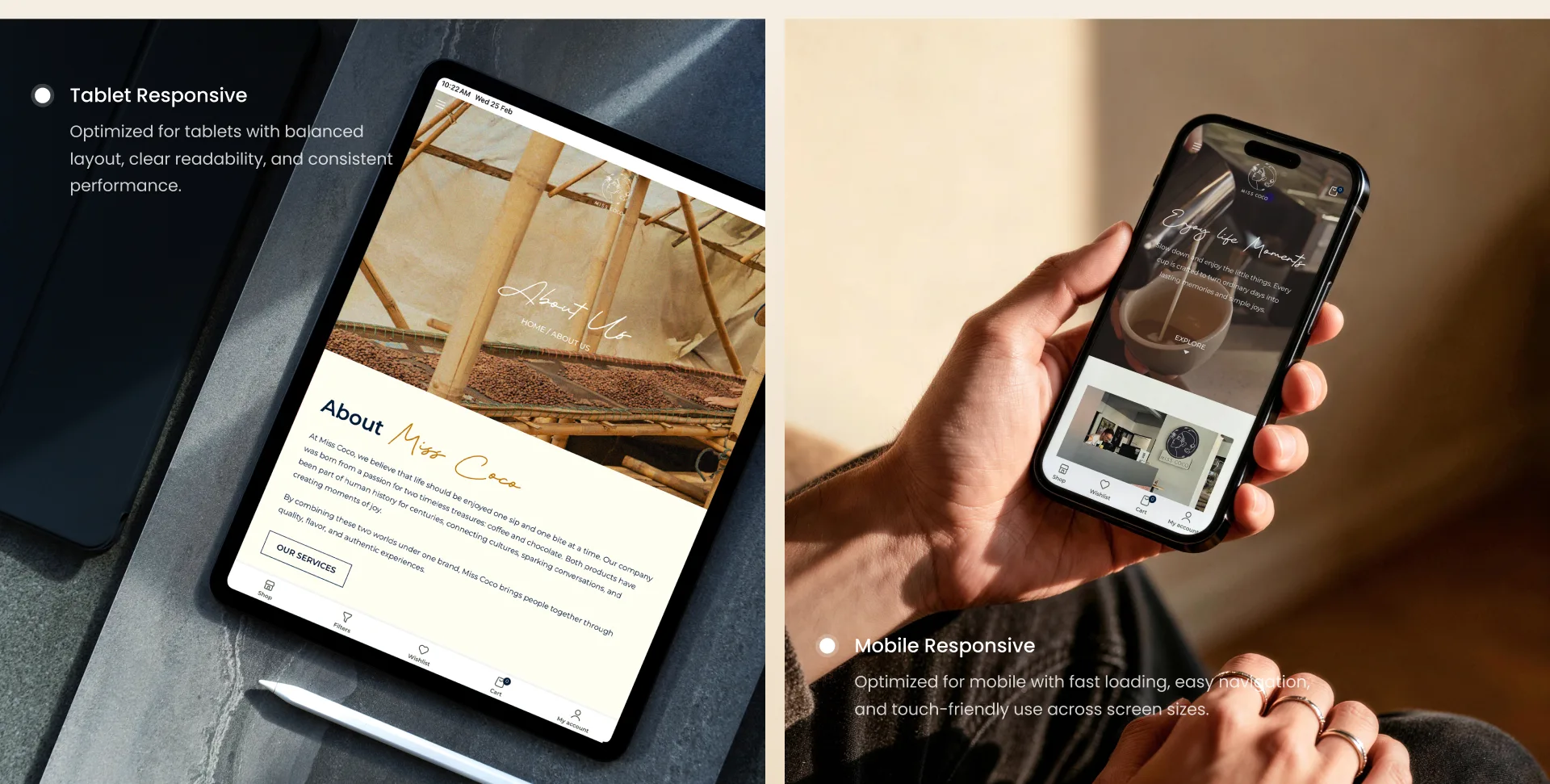 miss coco interactive device responsive 1