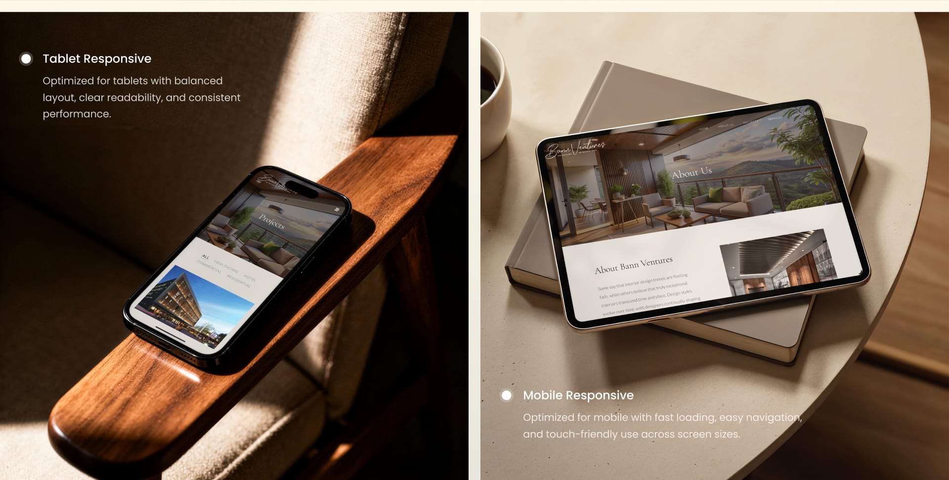 bann ventures interactive device responsive