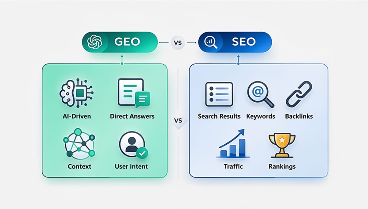 how geo differs from traditional seo