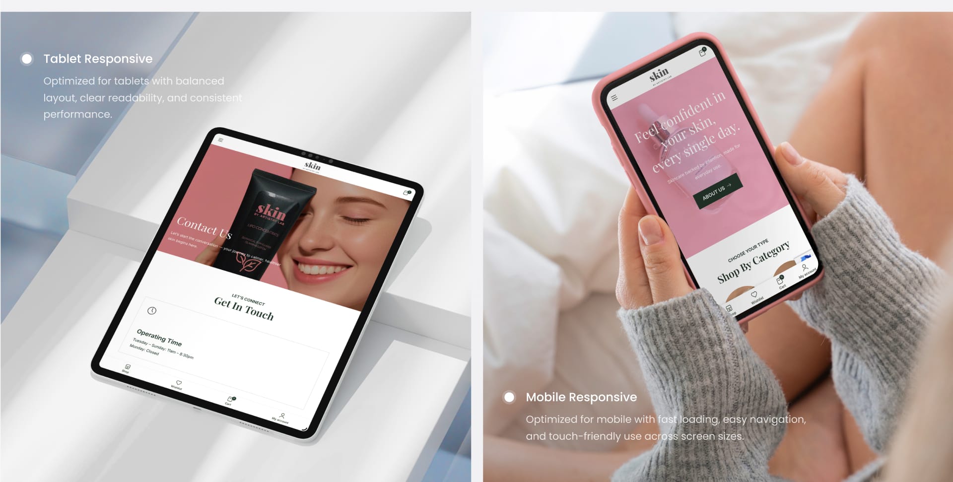 skin by artistry lab interactive device responsive