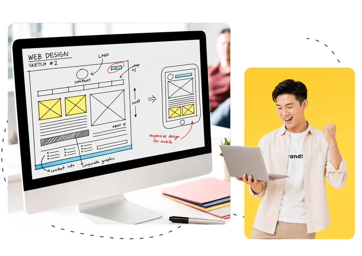 web design for business banner