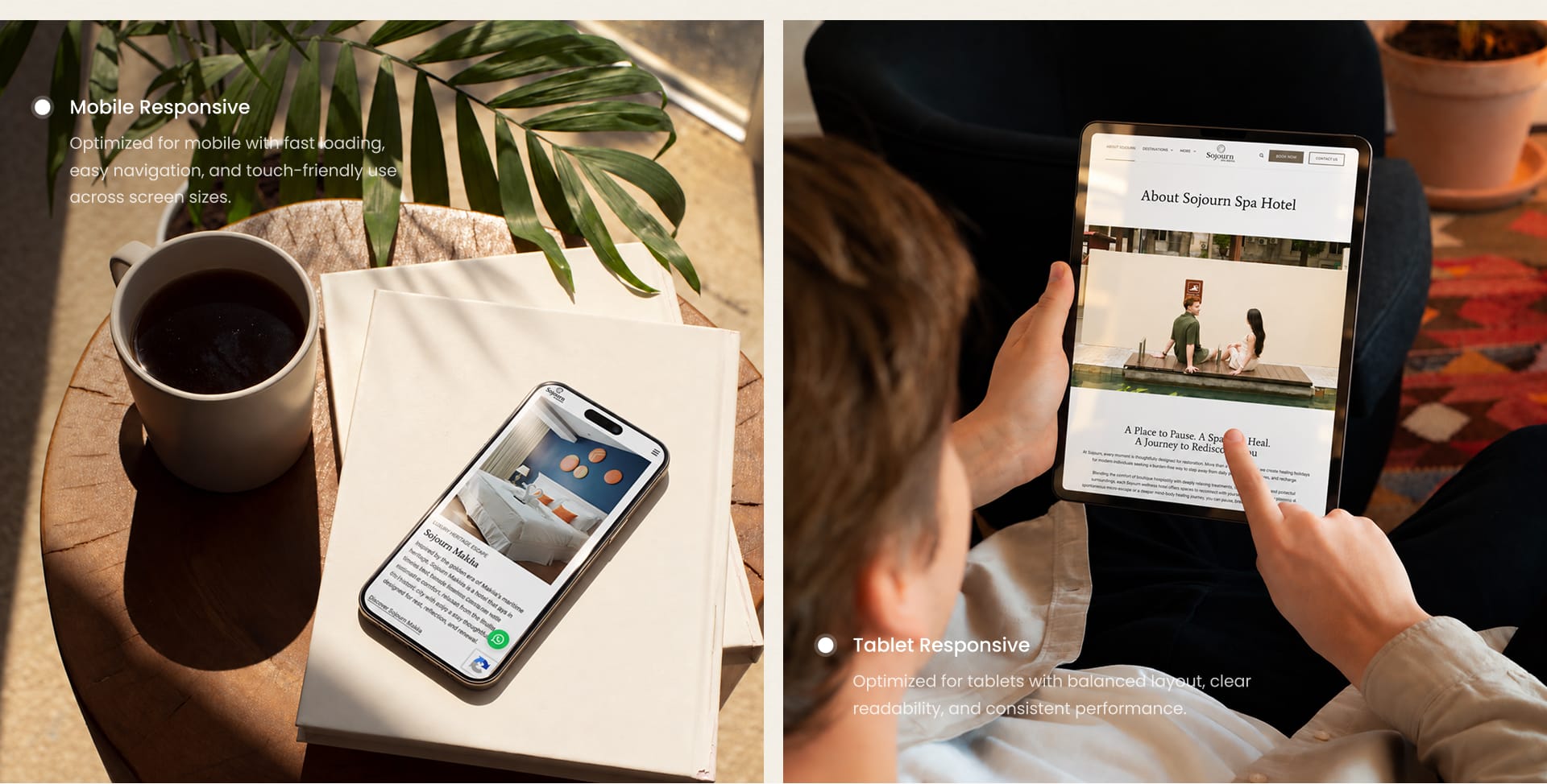 sojourn interactive device responsive